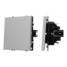 Изображение Выключатель проходной 1-клавишный Arlight NOBE, никель soft-touch 059433(1)